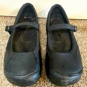 Women's sz 10.5 M Keen Presidio MJ Mary Jane Shoes Black Buckle
